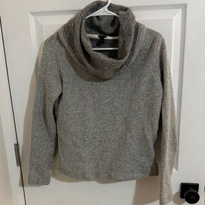 J. Crew Heather Gray Cowl Neck Sweater